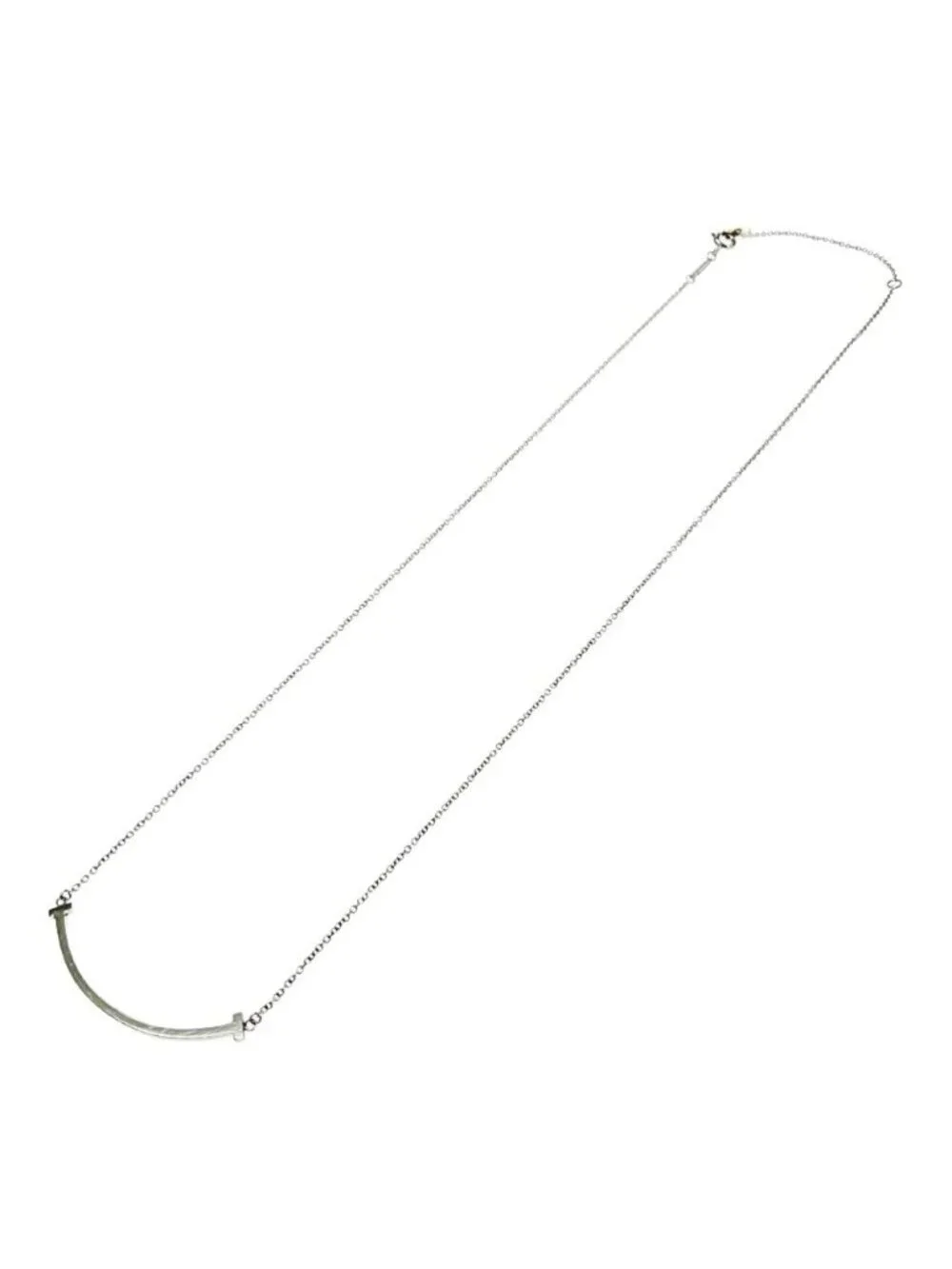 Tiffany & Co Silver T Smile Necklace
